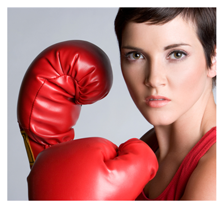 Angry-Woman-in-Boxing-Gloves